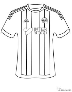 Coloriage Maillot De Foot Barcelone Coloriage Maillot De L’om à L’extérieur 2016 à Imprimer Et