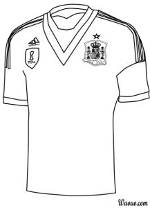 Coloriage Maillot De Foot Barcelone Coloriage Maillot Espagne à Imprimer