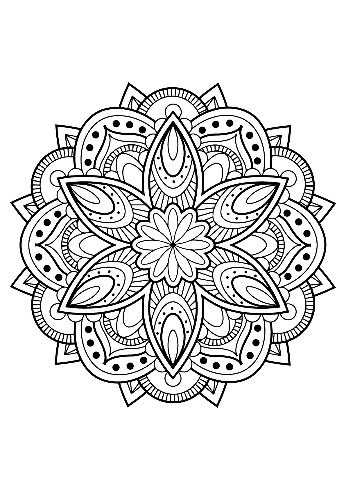 Coloriage Mandala Adulte Gratuit Mandala Livre Gratuit 16 Mandalas Coloriages