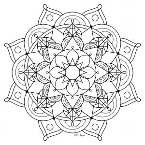 Coloriage Mandala Adulte Gratuit Unique Mandala à Imprimer Gratuit