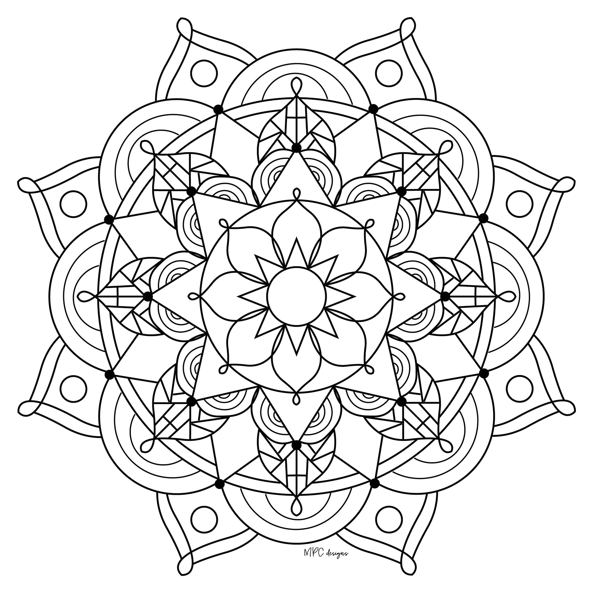 Coloriage Mandala Adulte Gratuit Unique Mandala à Imprimer Gratuit