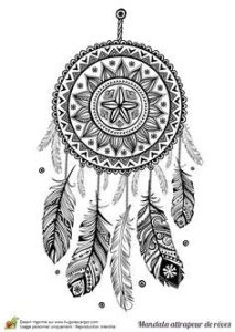 Coloriage Mandala attrape Reve Coloriage D Un Mandala attrape Rªve tournesol