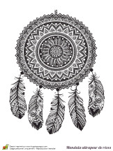 Coloriage Mandala attrape Reve Coloriage Mandala attrape Rªves Sur Hugolescargot