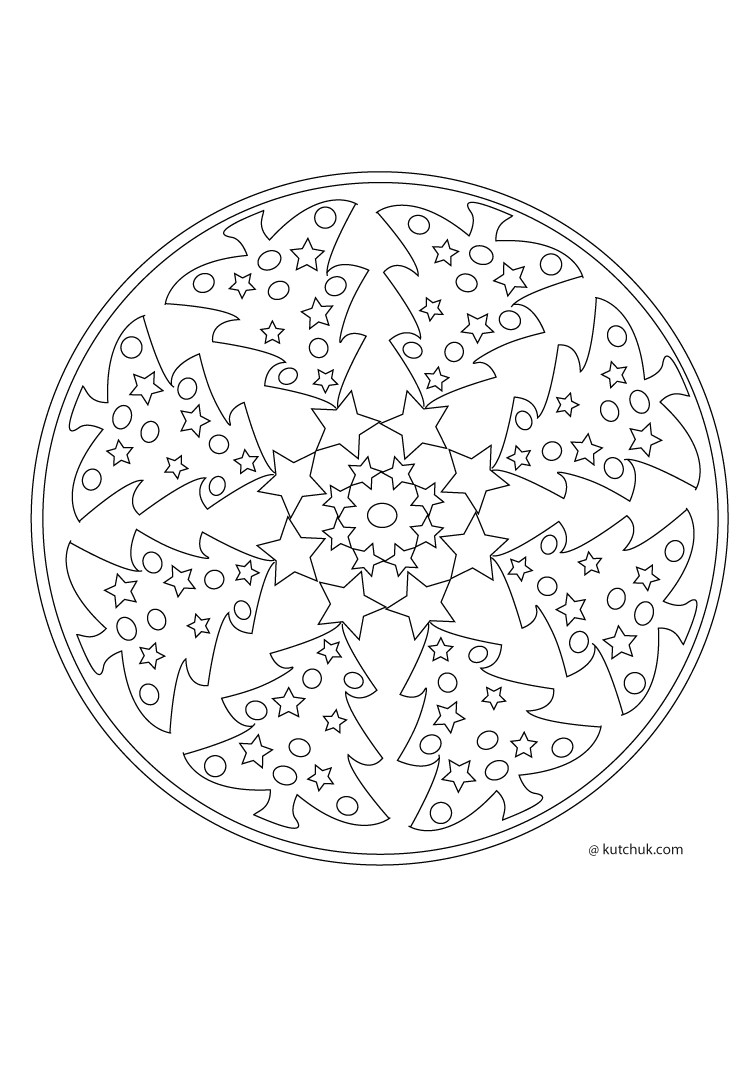 Coloriage Mandala Noel A Imprimer Gratuit Coloriage Mandala Noel à Colorier Dessin à Imprimer