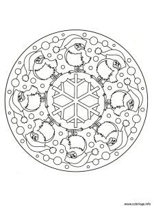 Coloriage Mandala Pere Noel Coloriage Mandala Pere Noel Dessin
