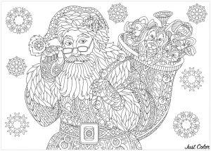 Coloriage Mandala Pere Noel Pere Noel Plexe 2 Noël Coloriages Difficiles Pour