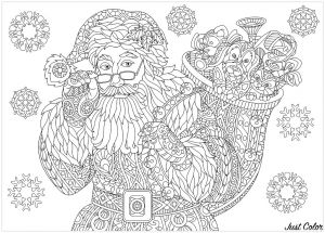 Coloriage Mandala Pere Noel Pere Noel Plexe 2 Noël Coloriages Difficiles Pour