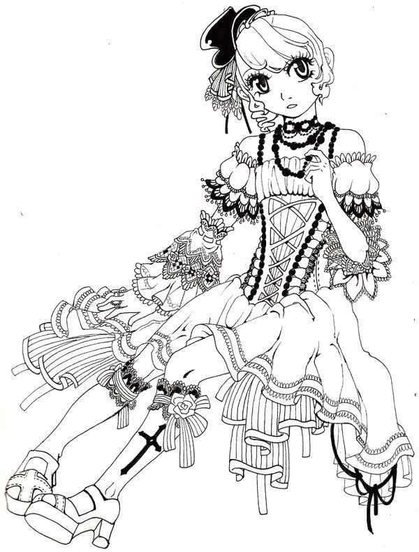 Coloriage Manga à Imprimer Dessin Sur Coloriage Info Coloriage   Imprimer Manga Pour Fille