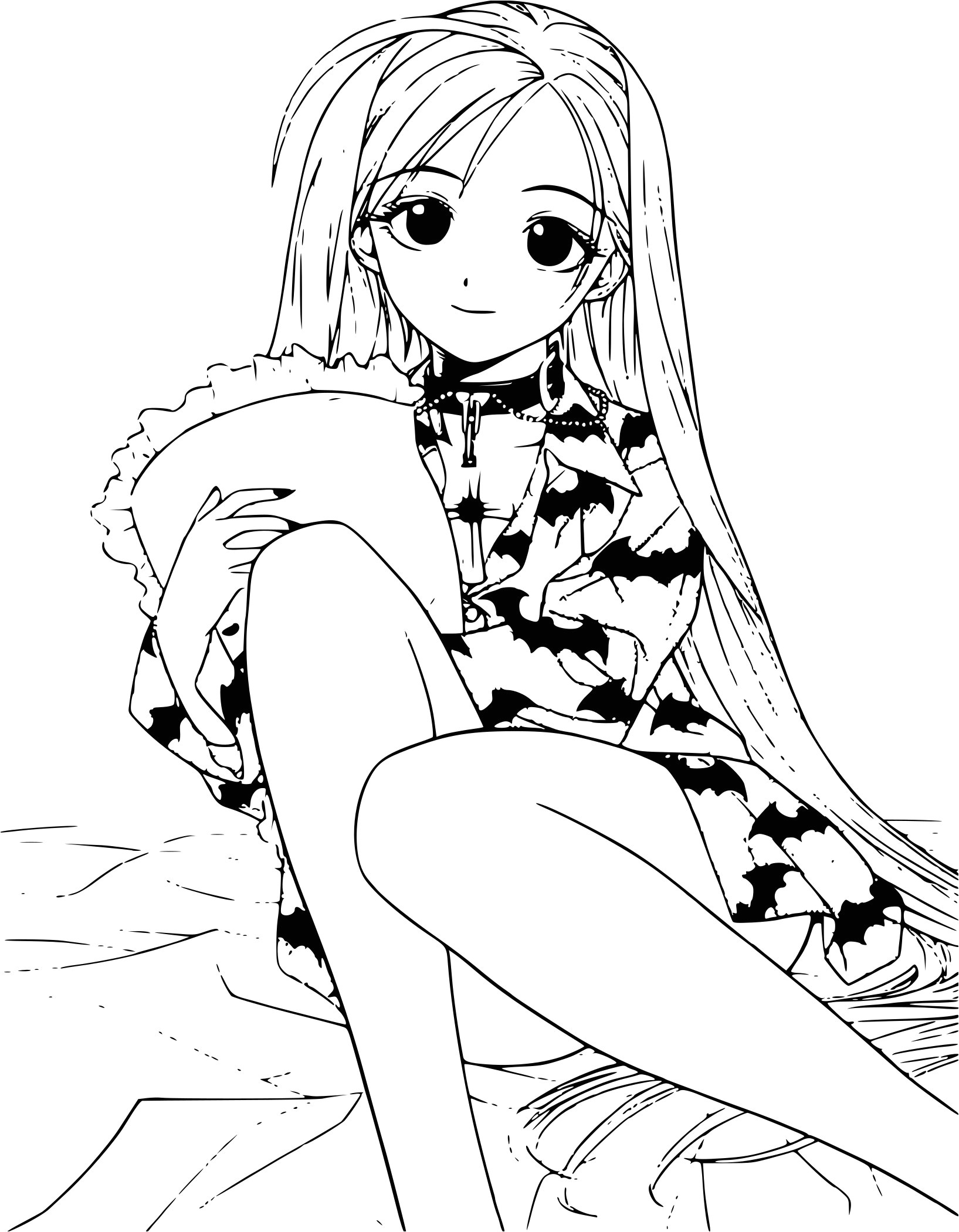 Coloriage Manga à Imprimer Dessin Sur Coloriage Info Coloriage   Imprimer Manga Pour Fille