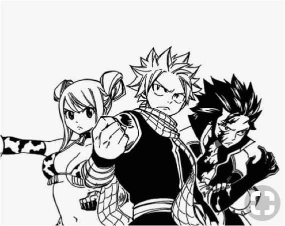 Coloriage Manga Fairy Tail thestrongestteam Nalu Jerza Gruiva