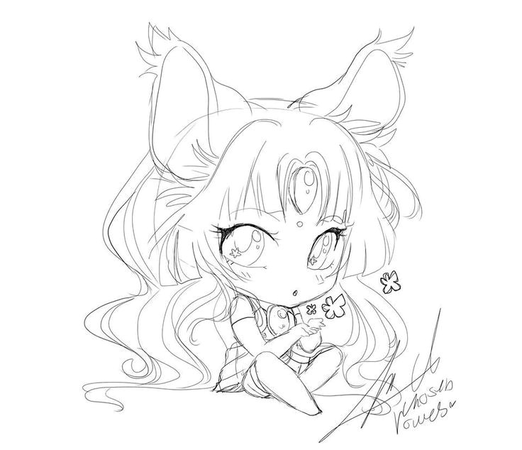 Coloriage Manga Fille Chibi Coloriage Manga Fille Chibi