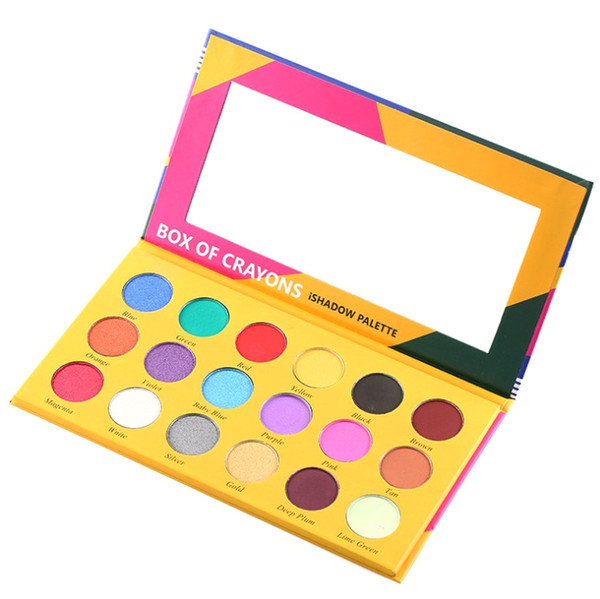 Coloriage Maquillage En Ligne Acheter Palette De Maquillage Dropshippin Bo Te De Fard  Paupi¨res Palette 18 ishadow Crayons De Couleur Couleurs Chatoyante Mat Eyeshadow Palette