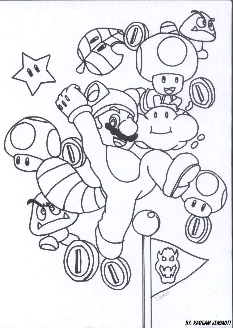 Coloriage Mario 3d Land Evo Magz V4 7