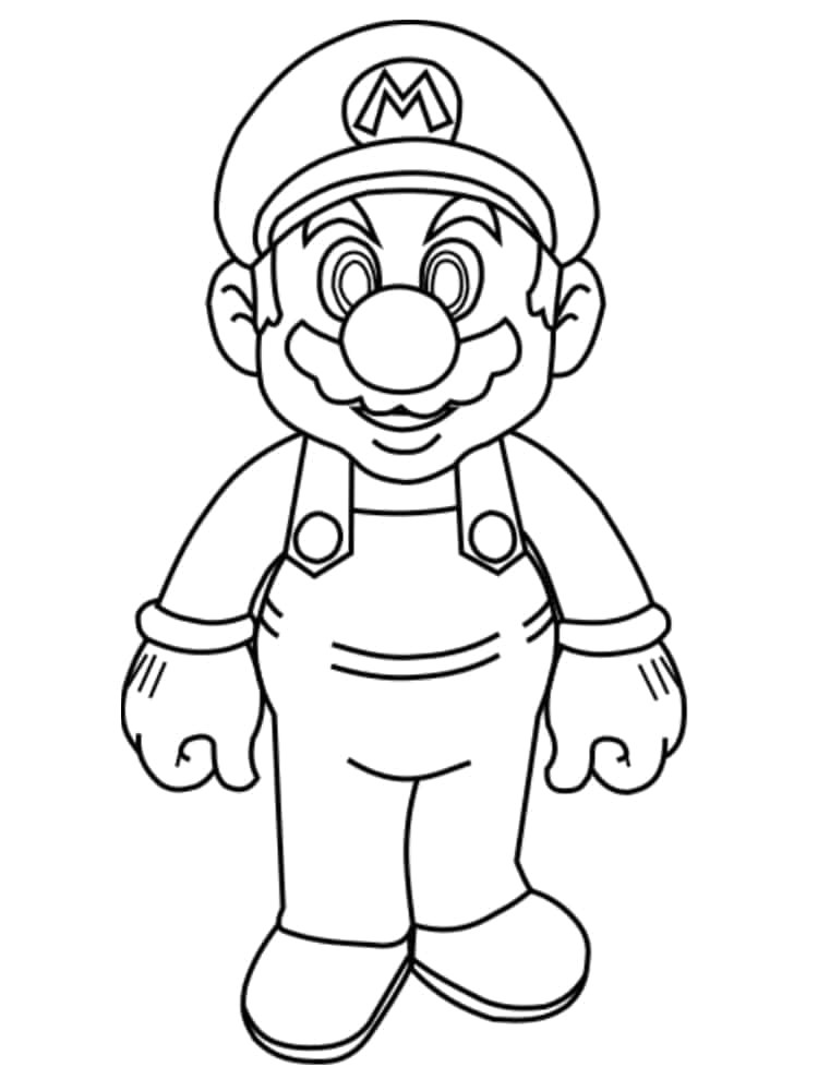 Coloriage Mario à Imprimer Gratuit Coloriage Mario à Imprimer Des Dessins Gratuits Du Jeu Vidéo