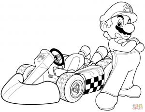 Coloriage Mario Kart Wii 4590 Mario Free Clipart 21