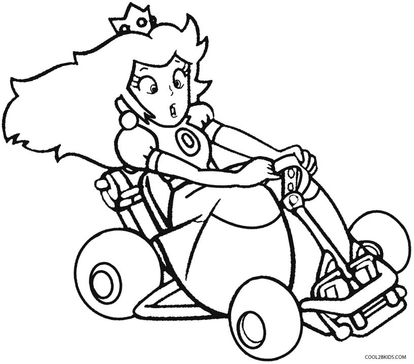 Coloriage Mario Kart Wii 4590 Mario Free Clipart 21