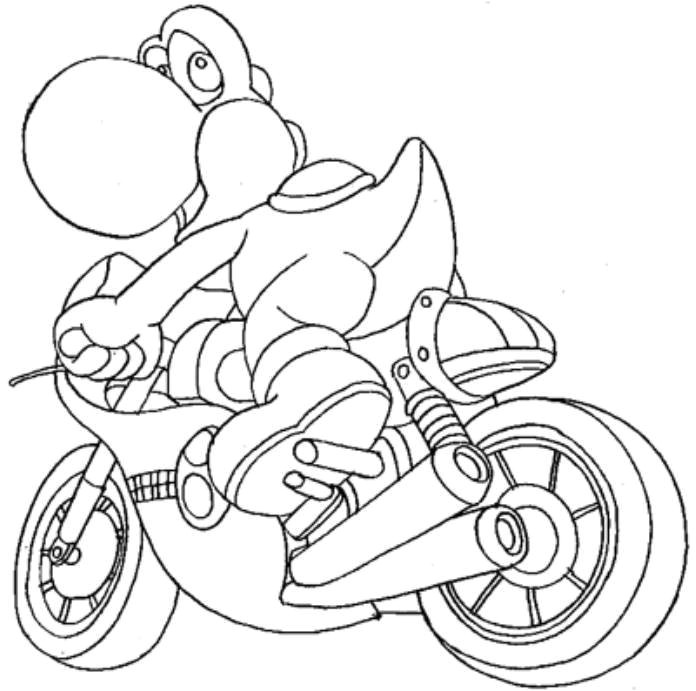 Coloriage Mario Kart Wii 4590 Mario Free Clipart 21