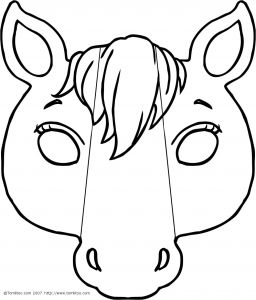 Coloriage Masque à Imprimer Masque 225 Objets – Coloriages à Imprimer