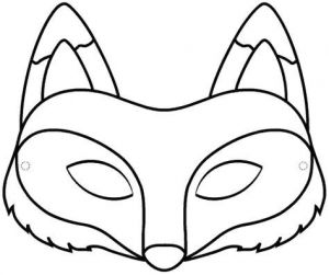 Coloriage Masque à Imprimer Pdf Masque Renard A Colorier