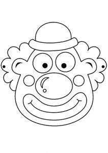 Coloriage Masque Clown Tueur Clown Tueur Dessin A Imprimer