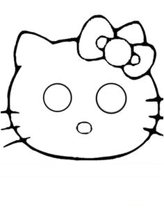 Coloriage Masque Hello Kitty 7 Meilleures Images Du Tableau Masque De Carnaval