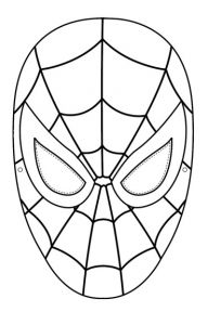Coloriage Masque Spiderman Imprimer Coloriage Masque Spiderman à Imprimer