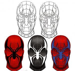 Coloriage Masque Spiderman Imprimer Coloriage Spiderman Masque