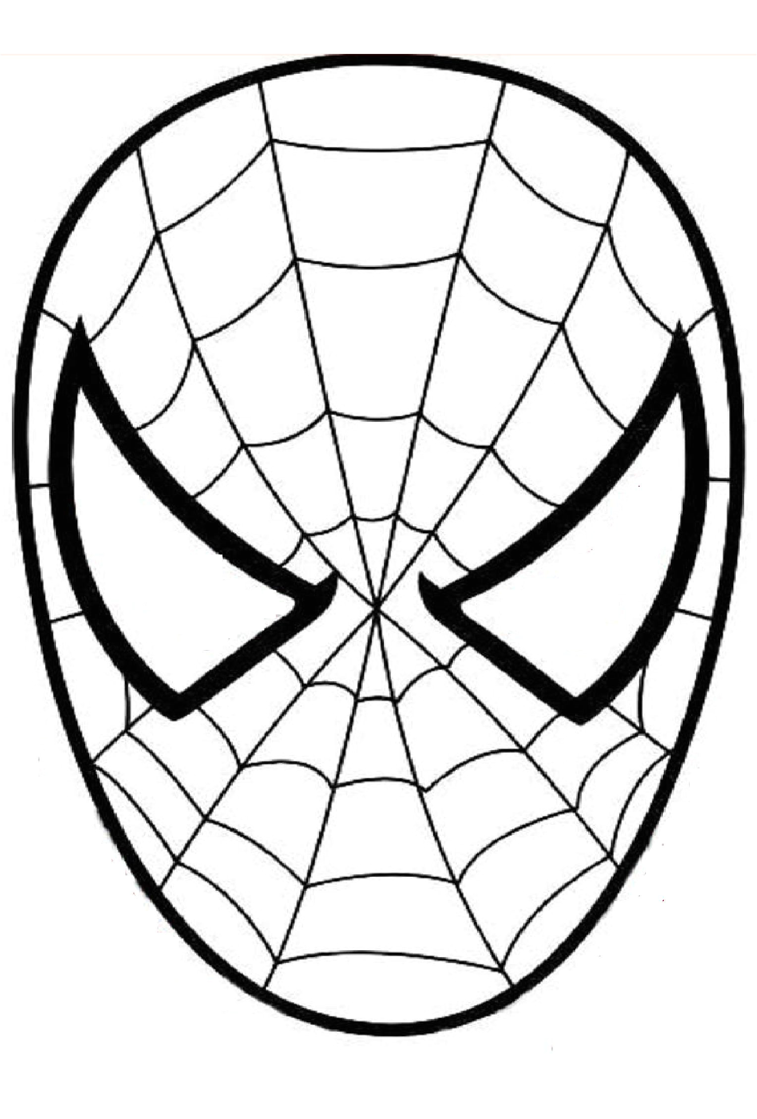 Coloriage Masque Spiderman Imprimer Masque Spiderman A Colorier Découpage A Imprimer