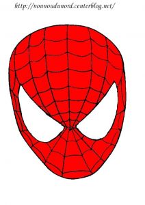 Coloriage Masque Spiderman Imprimer Masque Spiderman à Imprimer