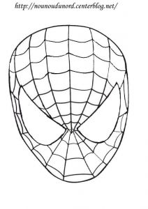 Coloriage Masque Spiderman Imprimer Masque Spiderman à Imprimer