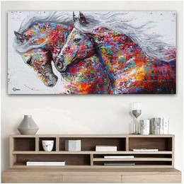 Coloriage Michael Jackson à Imprimer Le Goodecor Deux Animaux Courir Mur D Art De toile De Cheval Affiche D Art Photos Pour Salon Maison Décoration Murale toile Peinture Imprimer