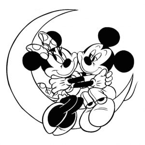 Coloriage Mickey Et Minnie Amoureux Coloriage Minnie Et Dessin Minnie à Imprimer Avec Mickey…