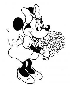 Coloriage Mickey Et Minnie Amoureux Dessins De Coeur Colorier Avec Mickey Est Amoureux De