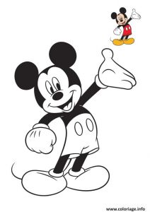 Coloriage Mickey Imprimer Gratuit Coloriage Disney Mickey original Dessin