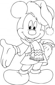 Coloriage Mickey Imprimer Gratuit Dessus Coloriage De Mickey Noel A Imprimer