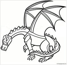 Coloriage Minecraft Ender Dragon 12 Best Minecraft Coloring Page Images