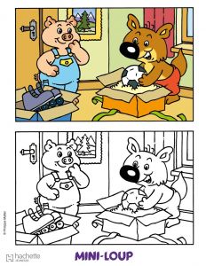 Coloriage Mini Loup Gratuit Coloriages Coloriage Gratuit De Mini Loup Fr Hellokids