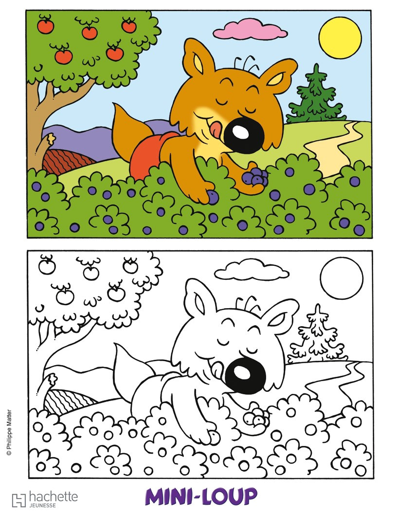 Coloriage Mini Loup Gratuit Coloriages Mini Loup à Imprimer Fr Hellokids
