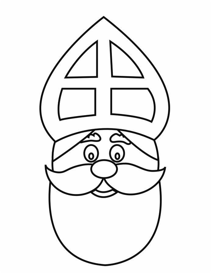 Coloriage Mitre De Saint Nicolas Coloriage Visage De Saint Nicolas Img