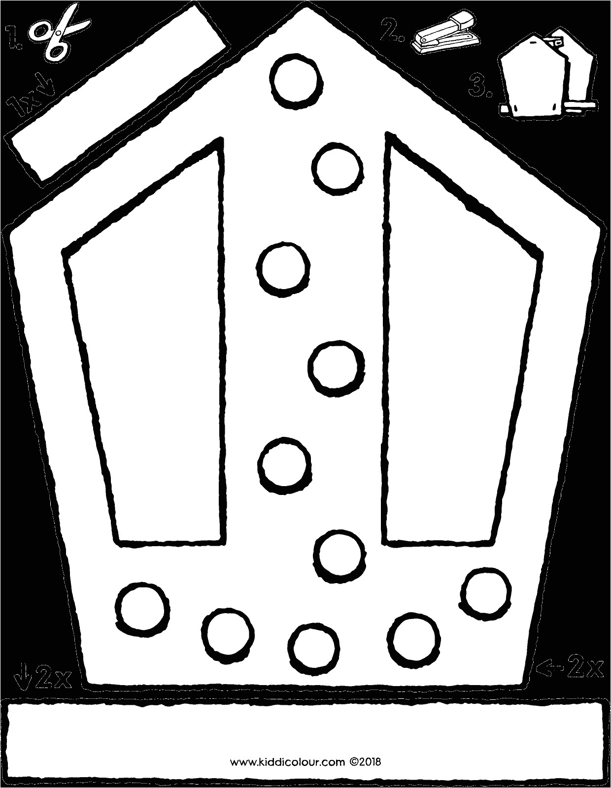 Coloriage Mitre De Saint Nicolas Fabriquer La Mitre De Saint Nicolas Kiddicoloriage