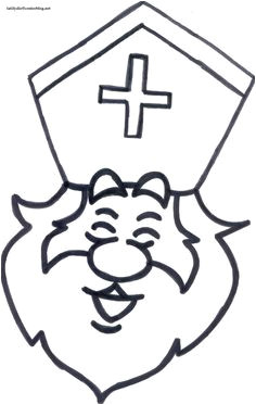 Coloriage Mitre De Saint Nicolas Plusieurs Coloriages Pour Saint Nicolas