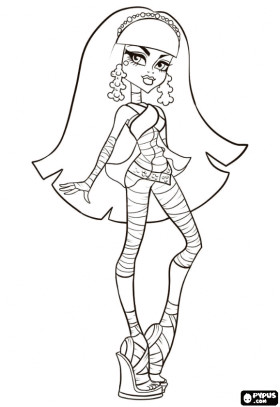 Coloriage Monster High Cleo De Nile Cleo De Nile From Monster High Coloring Page