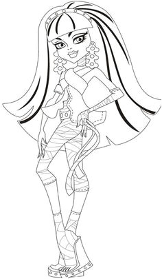 Coloriage Monster High Cleo De Nile Die 9 Besten Bilder Von Drucken
