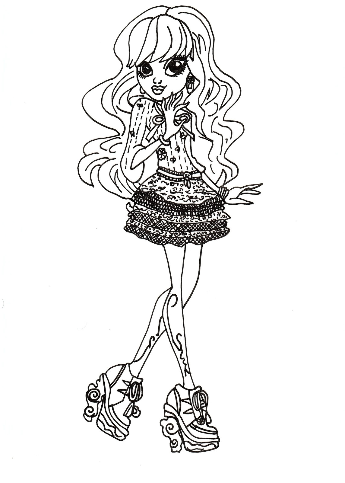 Coloriage Monster High En Couleur 154 Dessins De Coloriage Monster High à Imprimer Sur