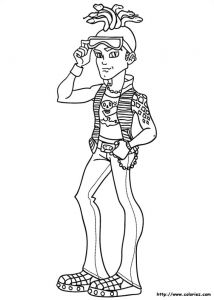 Coloriage Monster High Garcon Coloriage Deuce Gorgon