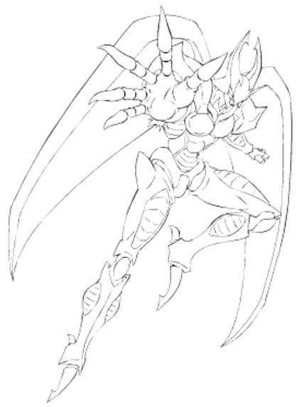 Coloriage Monstre Yu Gi Oh 9 Dessins De Coloriage Yu Gi Oh Monstre à Imprimer