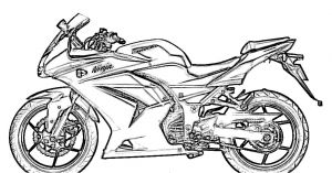 Coloriage Moto Course Imprimer Dessins Et Coloriages Page De Coloriage Grand format à