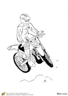 Coloriage Moto Crosse A Imprimer Les 13 Meilleures Images De Coloriage Moto