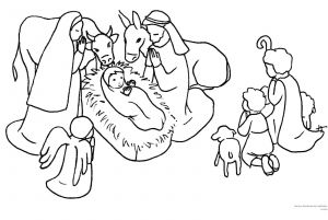 Coloriage Naissance De Jésus 15 Coloriage De Noel Creche