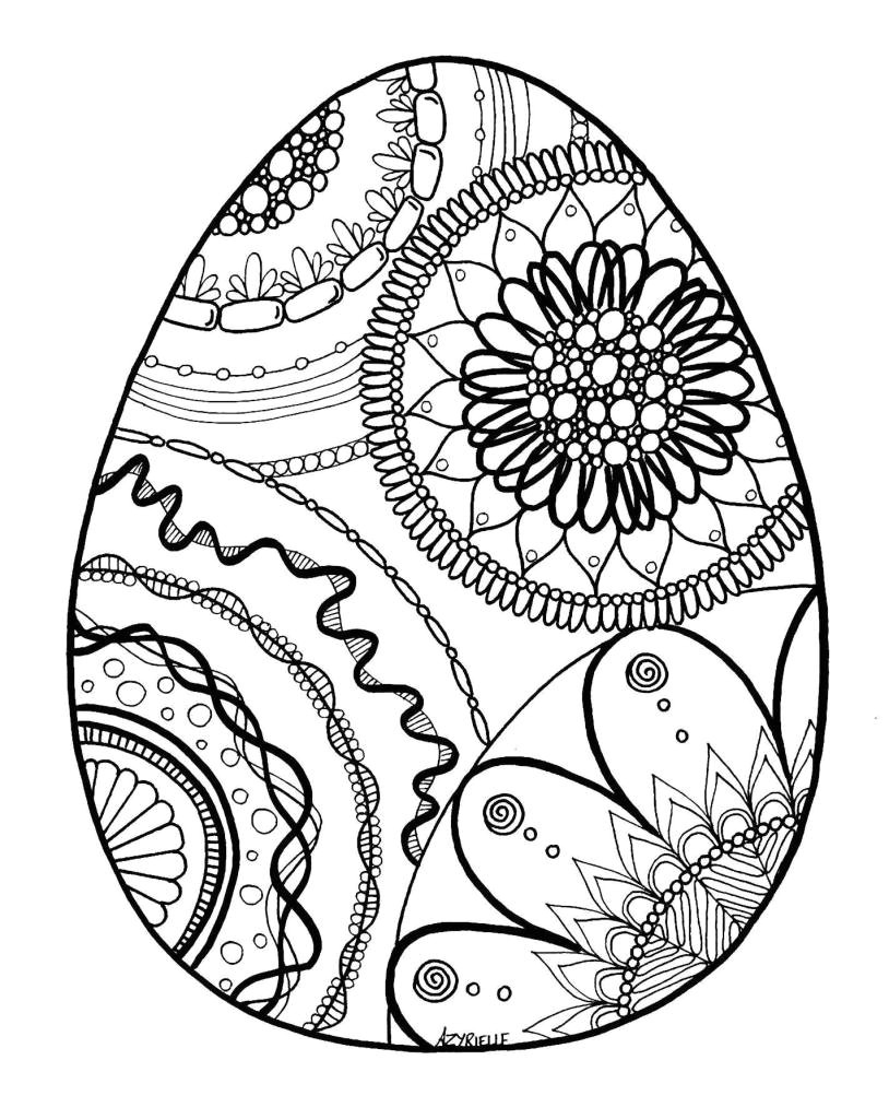 Coloriage Oeuf De Paques Gratuit Artthérapiedessin Hashtag On Twitter